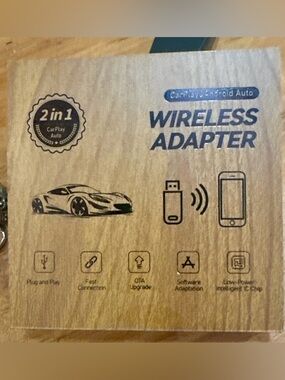 CarPlay & Android Auto 2-in1 Wireless Adapter - new never used